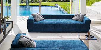 Синий диван в интерьере-29, Диван Фри